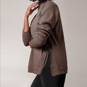 Athleta Cozy Karma Side Zip Funnel Neck, size S